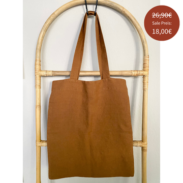 Leinen Tasche, Hazelnut